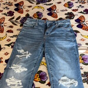 AE flare high rise jeans